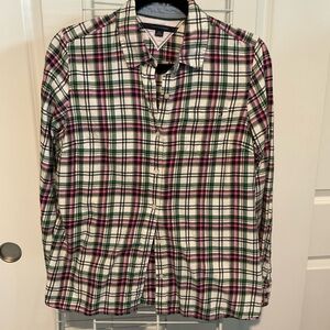 Plaid Button-Up Shirt